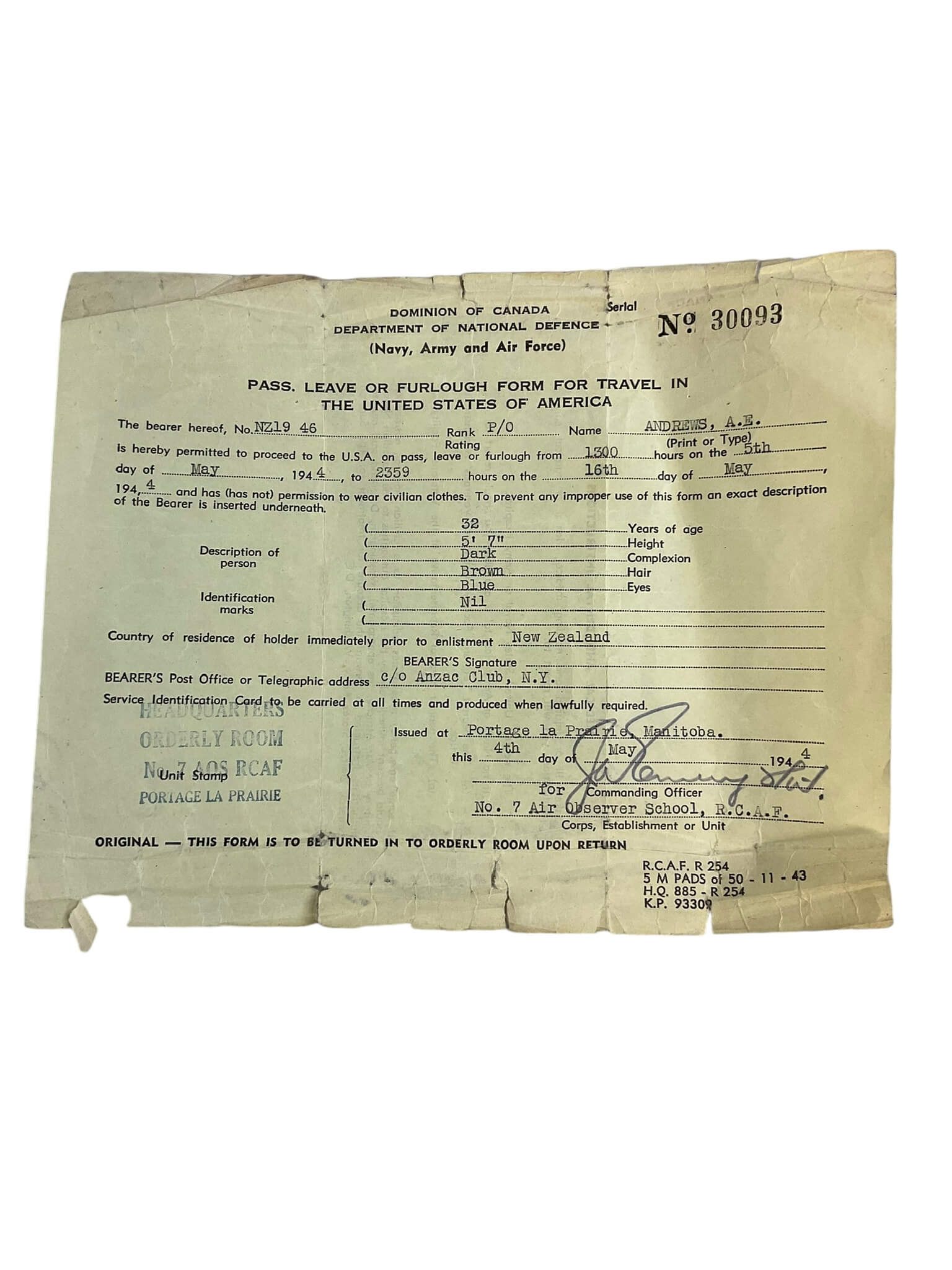 WW2 New Zealand Mosquito Navigator Uniform X 3 Log Book Grouping WW2 New Zealand Mosquito Navigator Uniform X 3 Log Book Grouping