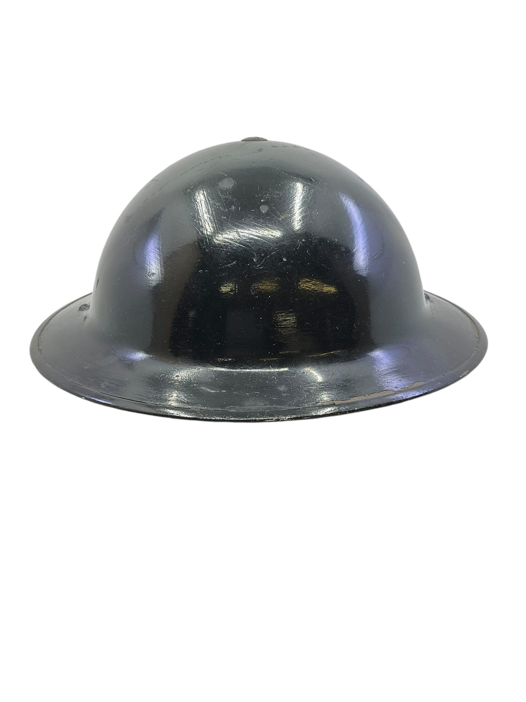 WW2 Canadian Steel Helmet CLC 1942 Dated Size 7 1/8 Black Overpainted WW2 Canadian Steel Helmet CLC 1942 Dated Size 7 1/8 Black Overpainted
