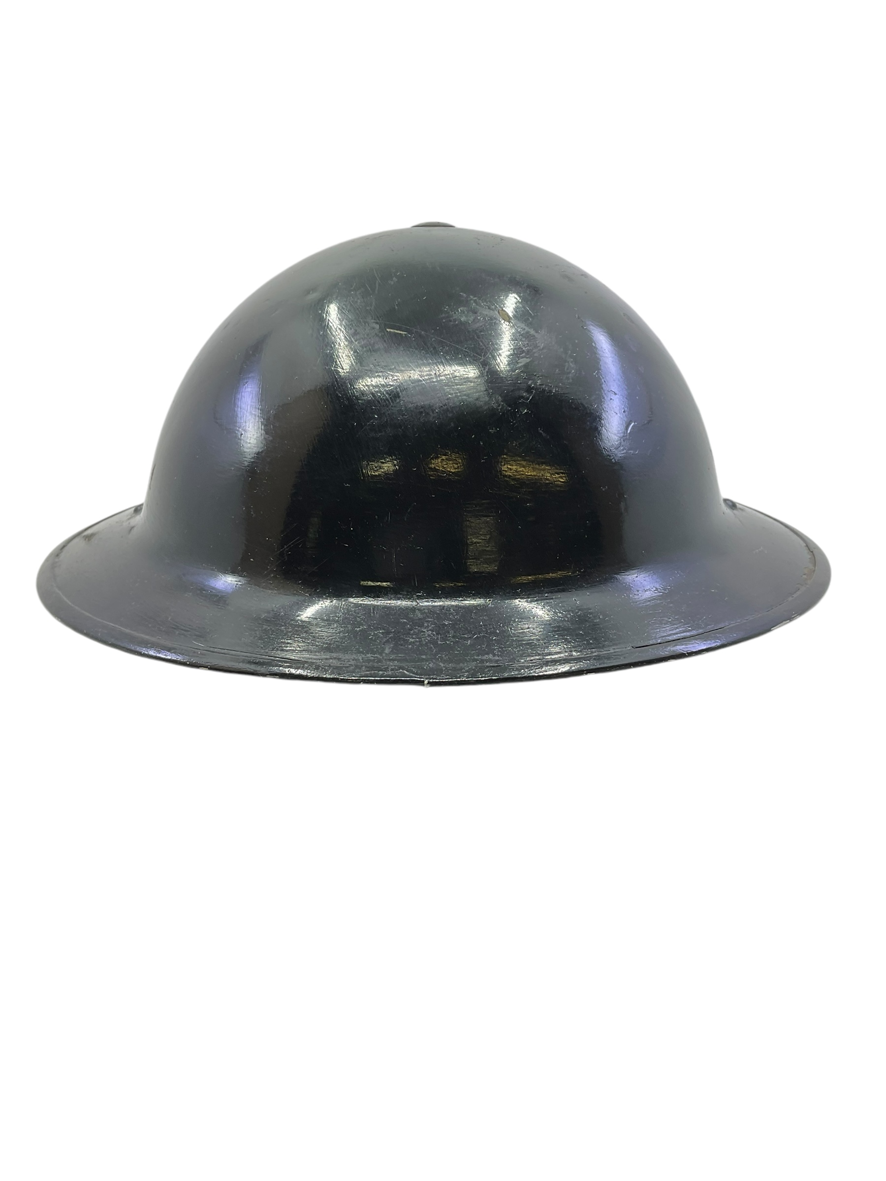 WW2 Canadian Steel Helmet CLC 1942 Dated Size 7 1/8 Black Overpainted WW2 Canadian Steel Helmet CLC 1942 Dated Size 7 1/8 Black Overpainted