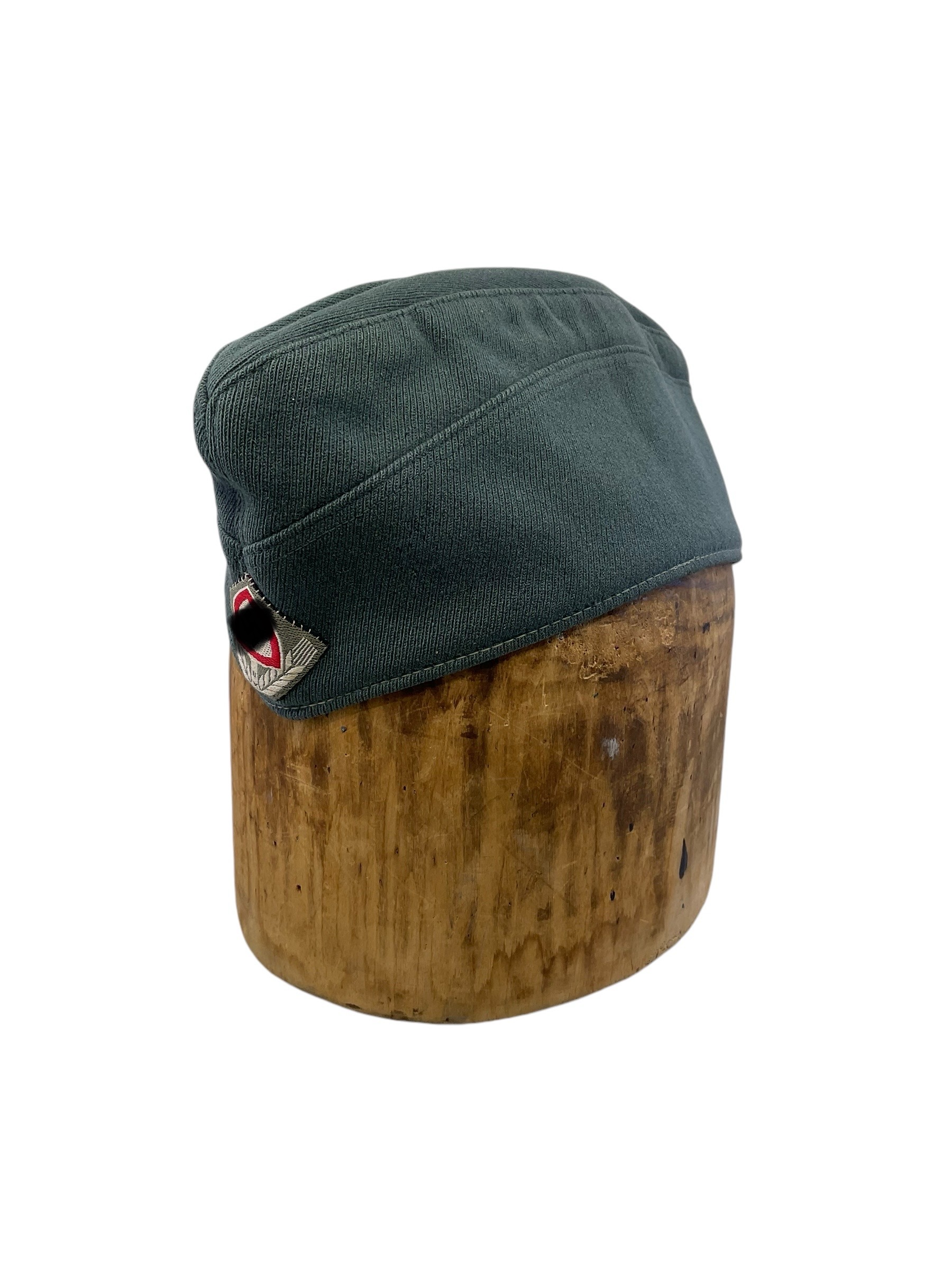 WW2 German Labour Service RAD Fieldgray Side Cap Named - Size 56 WW2 German Labour Service RAD Fieldgray Side Cap Named - Size 56