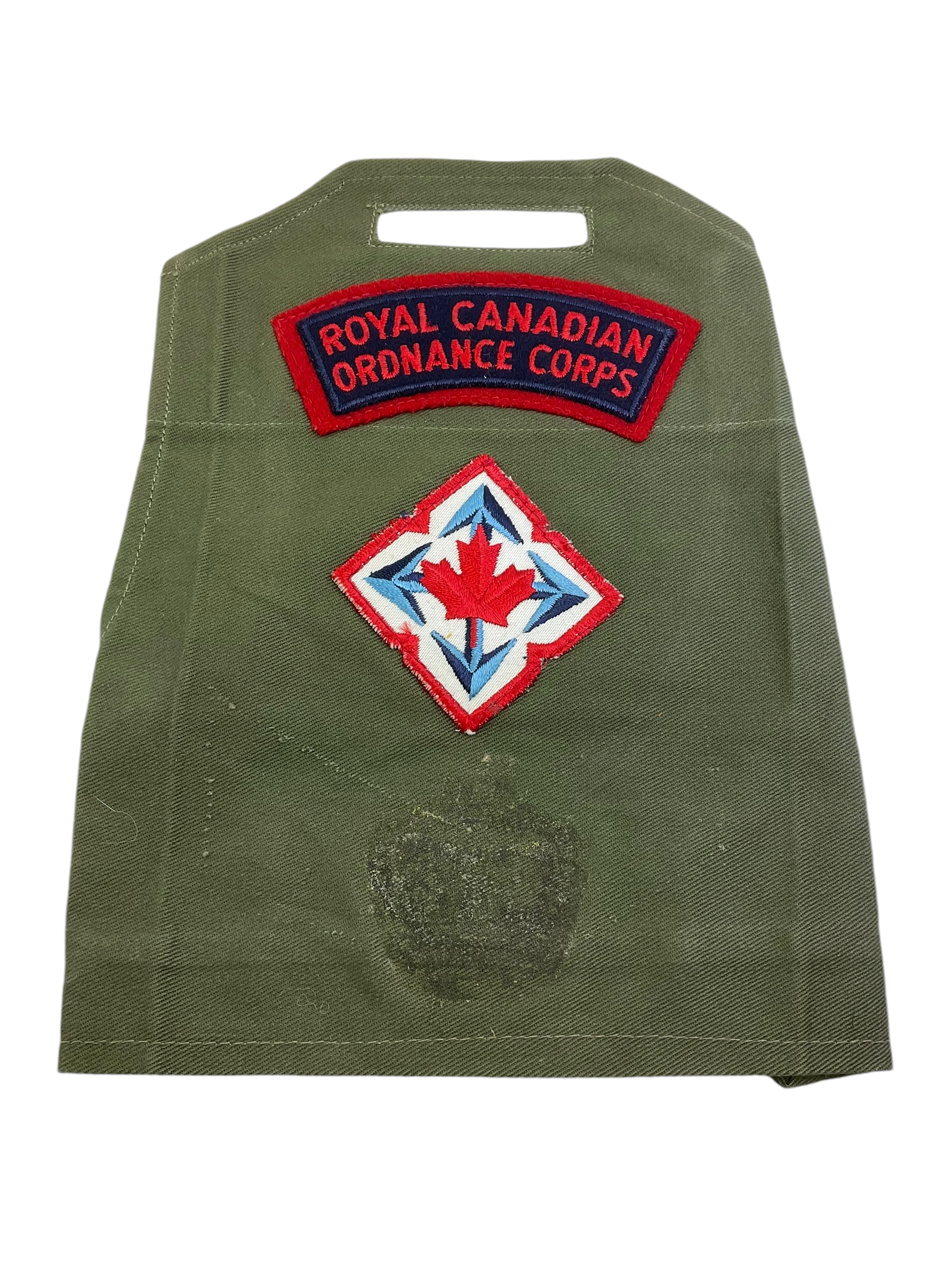 Royal Canadian Ordnance Corps FMC OD Green Brassard Armband Royal Canadian Ordnance Corps FMC OD Green Brassard Armband