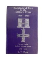WW1 British BEF Recipients of Bars to the Military Cross Used Hardcover Reference Book WW1 British BEF Recipients of Bars to the Military Cross Used Hardcover Reference Book
