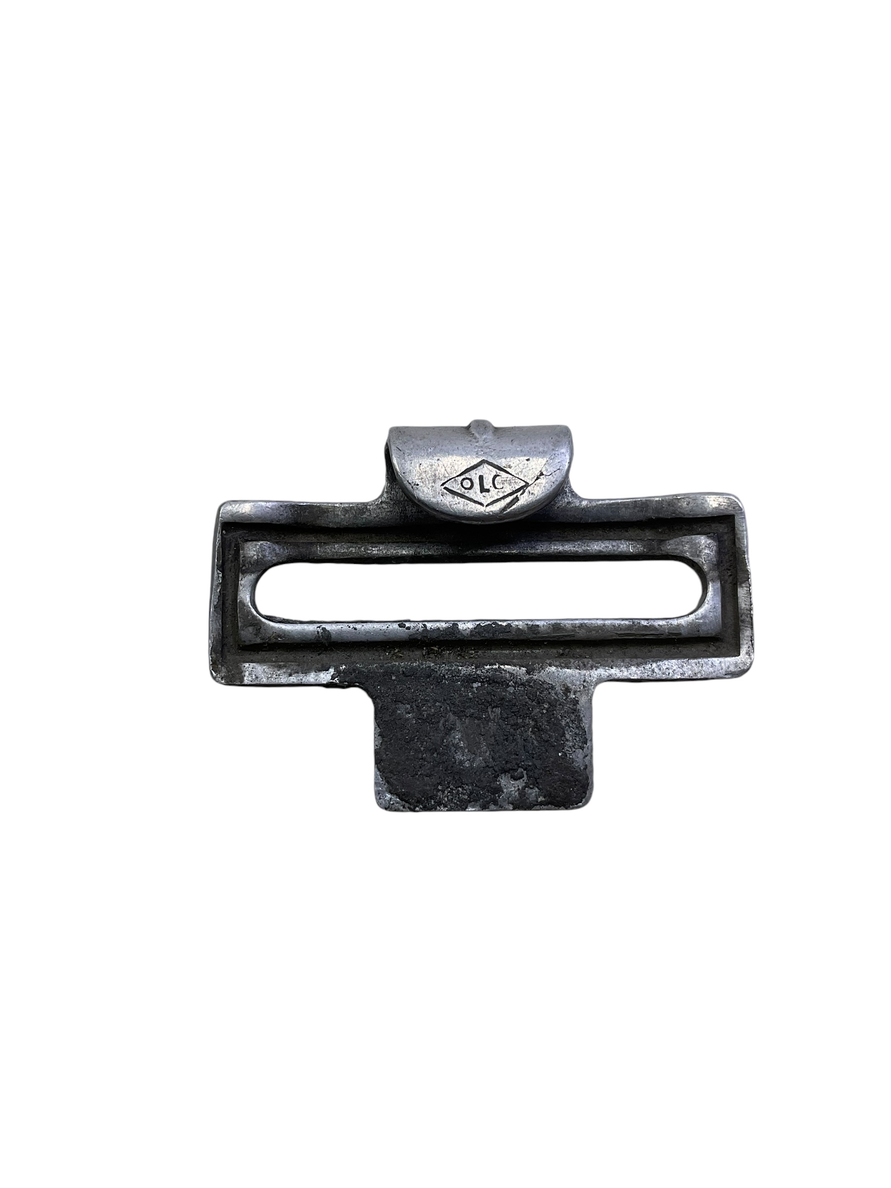 WW2 German Army Heer Aluminum Pebbled Belt Buckle & Catch WW2 German Army Heer Aluminum Pebbled Belt Buckle & Catch