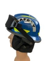 Canadian Blue Safety Helmet with ESS Goggles
