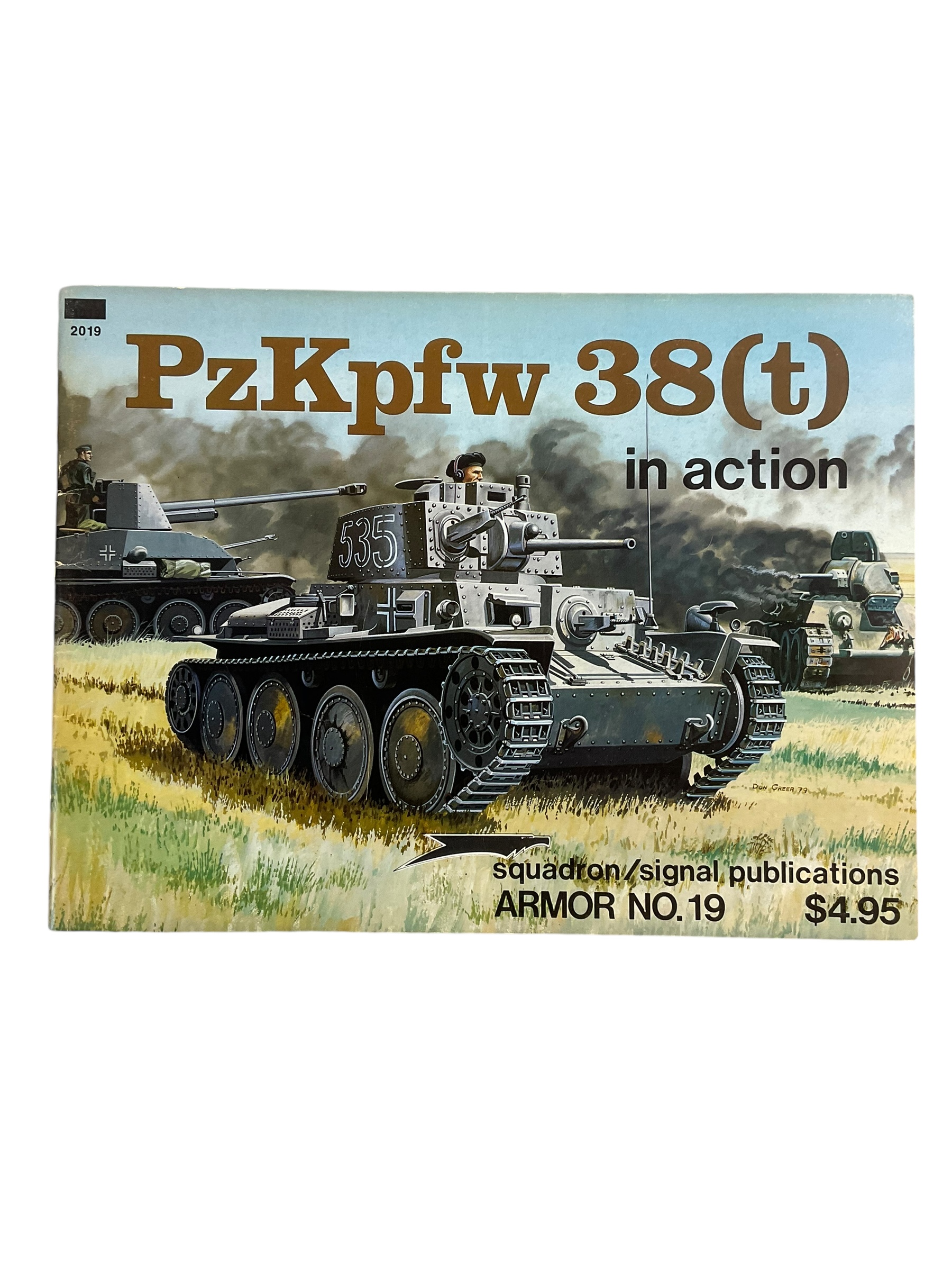WW2 German PzKpfw 38(t) in Action Squadron Signal Armor No 19 Used Softcover Reference Book WW2 German PzKpfw 38(t) in Action Squadron Signal Armor No 19 Used Softcover Reference Book