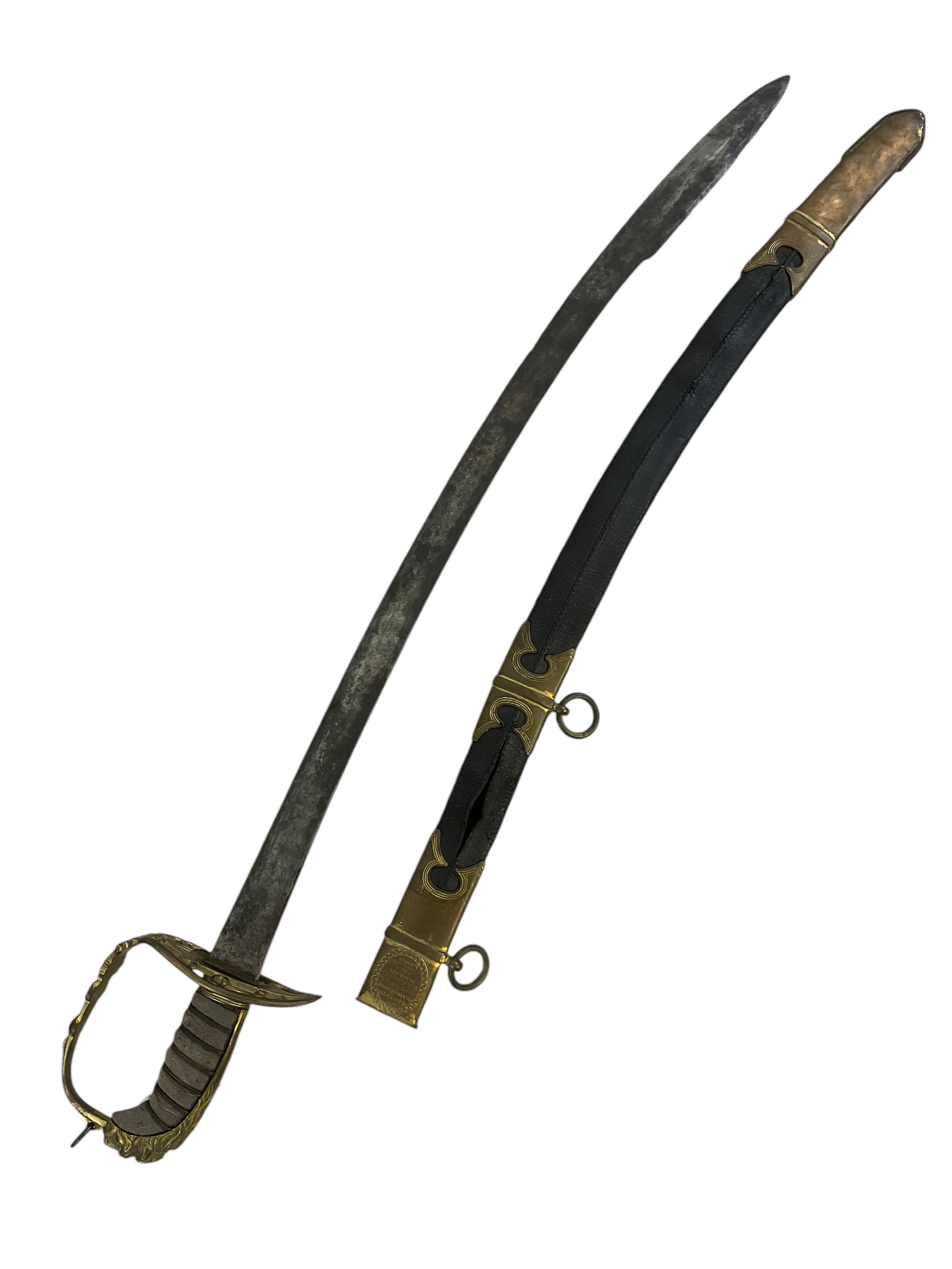 British Grenadier Company 1803 Pattern Officers Sword with Scabbard British Grenadier Company 1803 Pattern Officers Sword with Scabbard