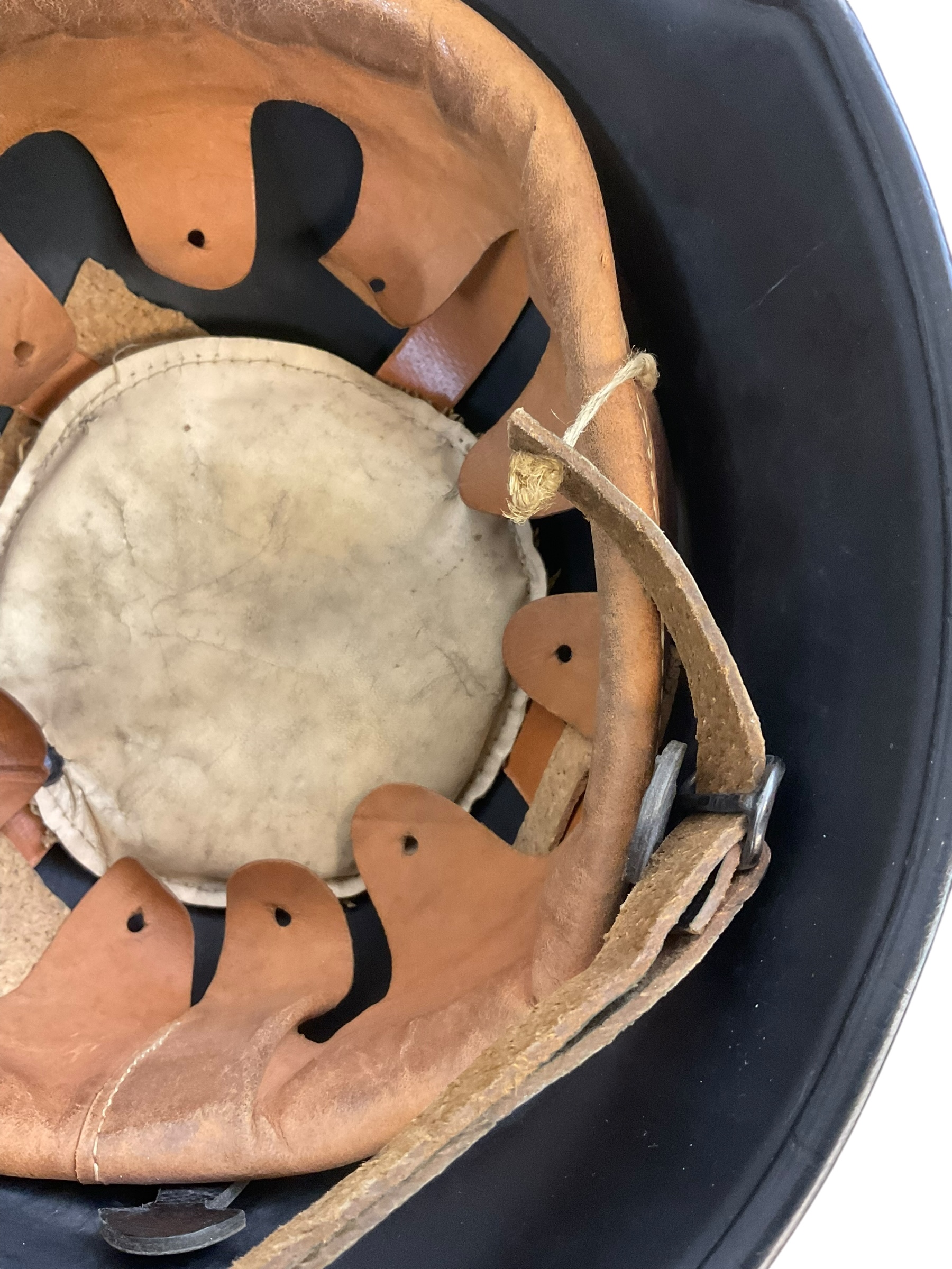 WW2 German Fire Police Feuerschutzpolizei Helmet Captured By US 8th Infantry Souvenir WW2 German Fire Police Feuerschutzpolizei Helmet Captured By US 8th Infantry Souvenir