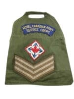 Canadian Forces RCASC Sergeant OD Green Brassard Dated 1962 Canadian Forces RCASC Sergeant OD Green Brassard Dated 1962