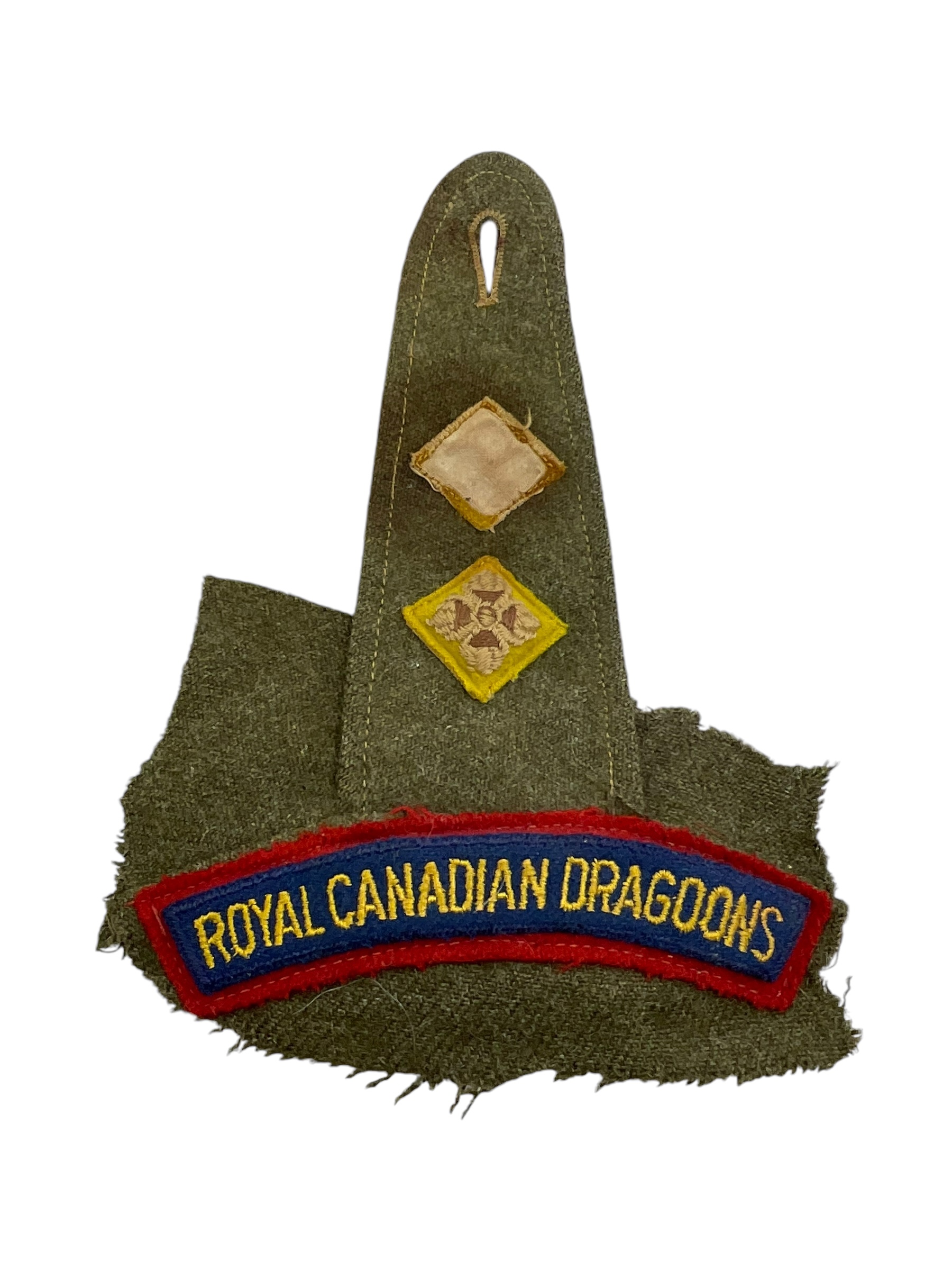 Royal Canadian Dragoons Officers Battle Dress Shoulder Board Insignia Single Royal Canadian Dragoons Officers Battle Dress Shoulder Board Insignia Single