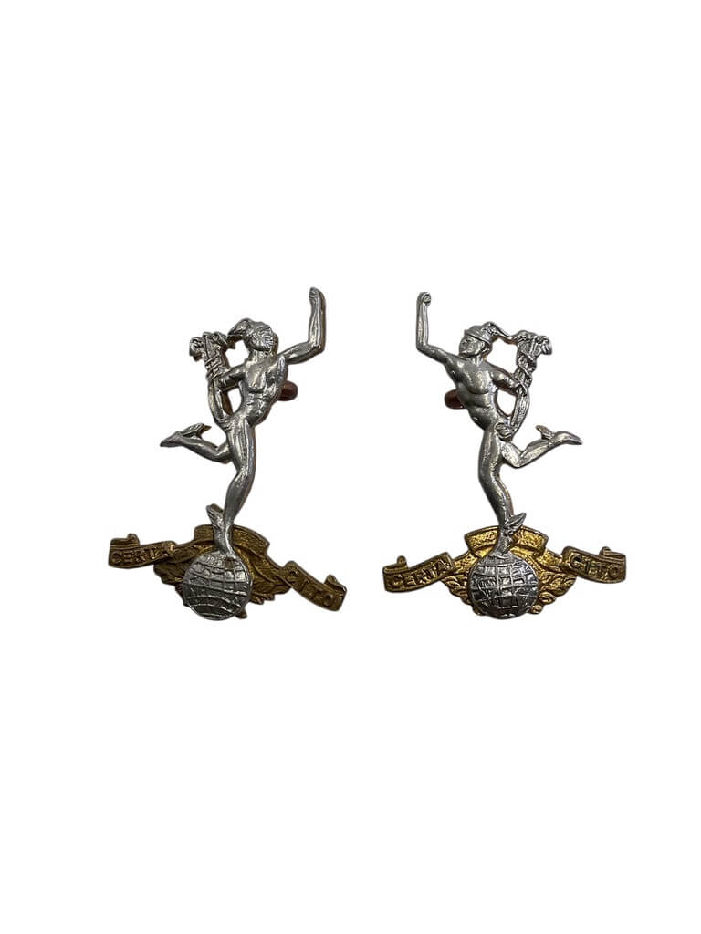 British Royal Signal Corps Collars Insignia Pair British Royal Signal Corps Collars Insignia Pair