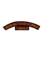 WW2 Canadian Sherbrooke Fusilier Regiment Shoulder Title Single British Made