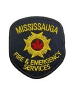 Canadian Mississauga Ontario Black Border Fire and Emergency Services Patch Canadian Mississauga Ontario Black Border Fire and Emergency Services Patch