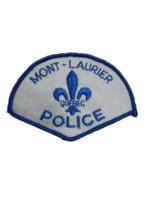 Canadian Mont-Laurier Quebec Blue Border Police Patch Canadian Mont-Laurier Quebec Blue Border Police Patch