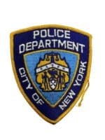 US City of New York Gold Border Police Department Patch
