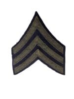 WW2 US Army Sergeant Rank Sleeve Insignia Wool Single