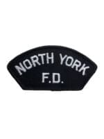 Canadian North York Ontario Black Border Fire Department Patch Canadian North York Ontario Black Border Fire Department Patch