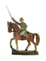 WW2 German Army Heer Cavalry Officer With Horse Schussco Toy Soldier WW2 German Army Heer Cavalry Officer With Horse Schussco Toy Soldier