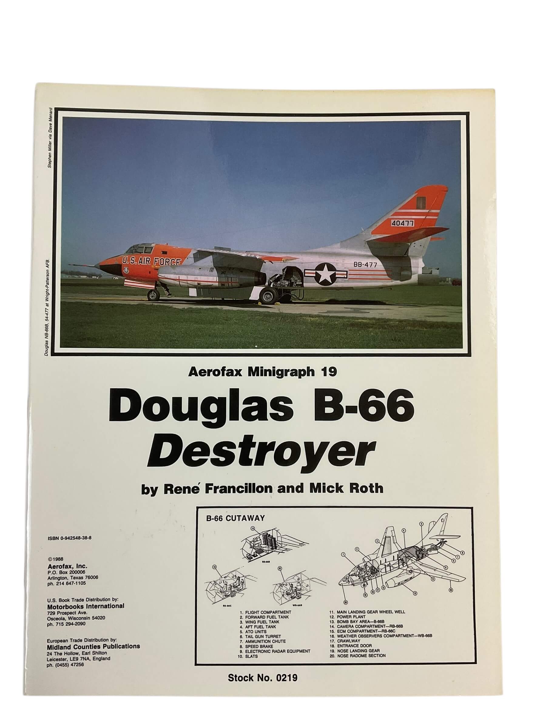 Douglas B66 Destroyer Aerofax Minigraph 19 Reference Book Douglas B66 Destroyer Aerofax Minigraph 19 Reference Book
