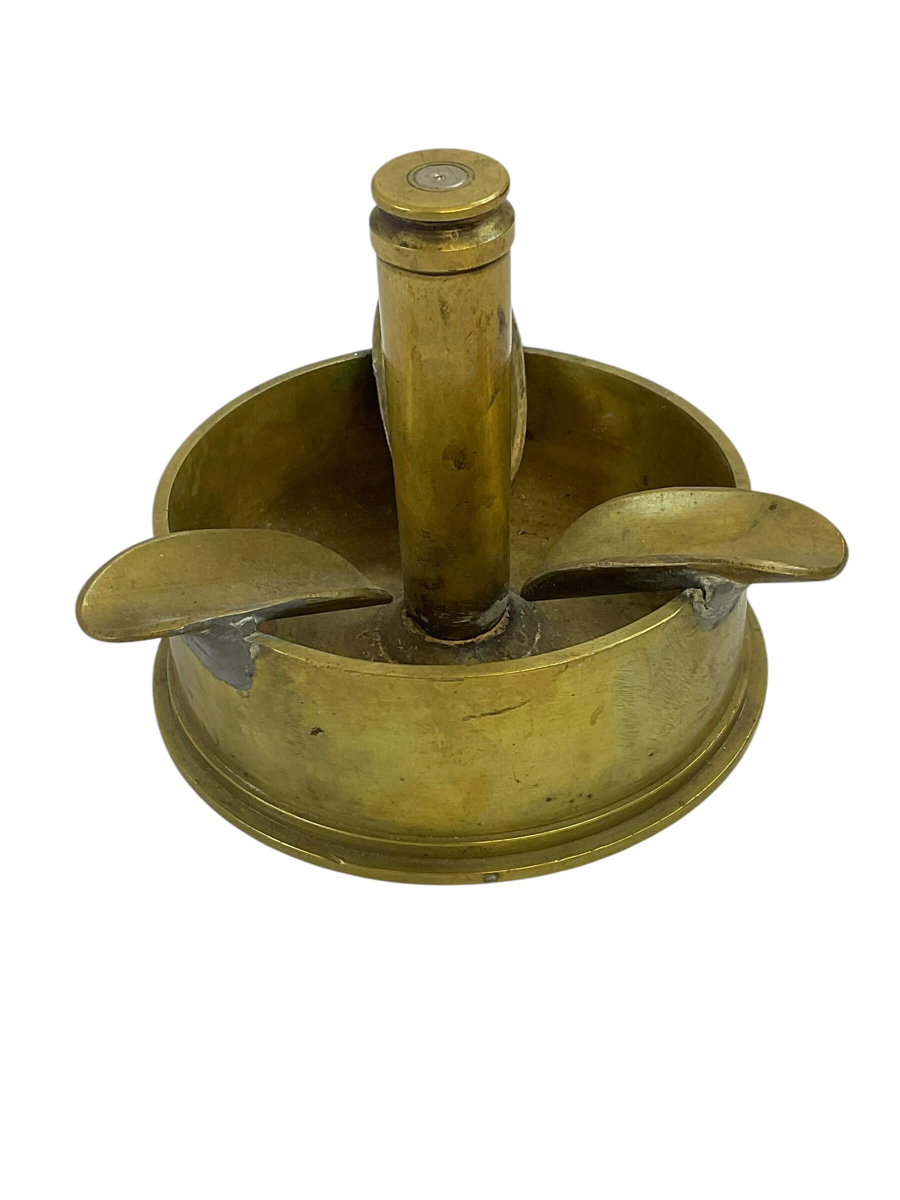 WW2 Canadian US 3 Inch Navy Shell Ashtray Trench Art WW2 Canadian US 3 Inch Navy Shell Ashtray Trench Art