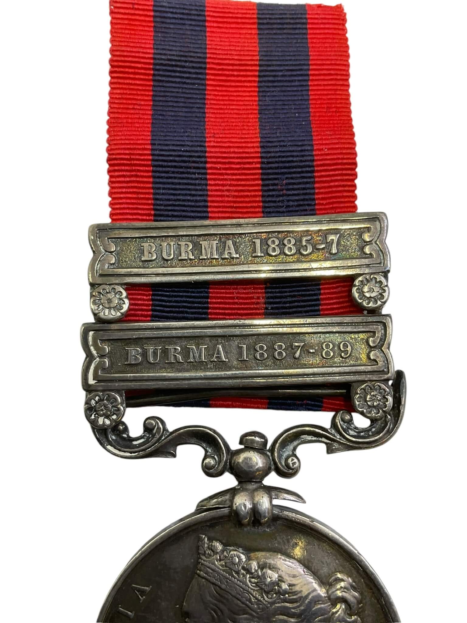 British India General Service Medal 6440 Pte J Connolly 1st Btn Rifle Brigade British India General Service Medal 6440 Pte J Connolly 1st Btn Rifle Brigade