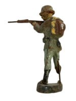 WW2 German Army Heer Rifleman Shooting Elastolin Toy Soldier WW2 German Army Heer Rifleman Shooting Elastolin Toy Soldier