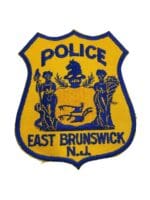 US East Brunswick New Jersey Blue Border Police Patch US East Brunswick New Jersey Blue Border Police Patch