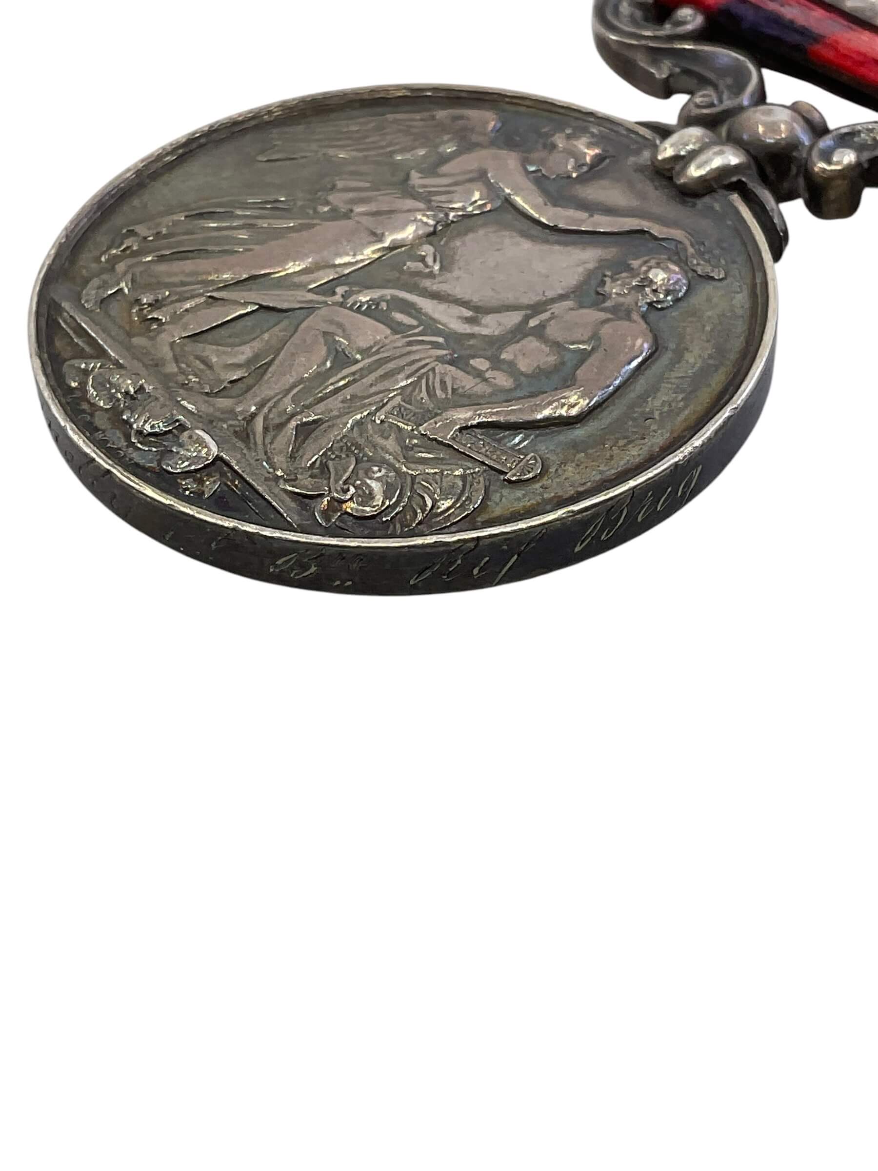 British India General Service Medal 6440 Pte J Connolly 1st Btn Rifle Brigade British India General Service Medal 6440 Pte J Connolly 1st Btn Rifle Brigade