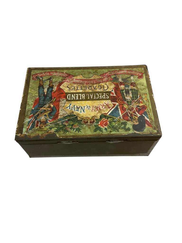 WW1 British Army and Navy Special Blend Cigarette Empty Tin Published WW1 British Army and Navy Special Blend Cigarette Empty Tin Published
