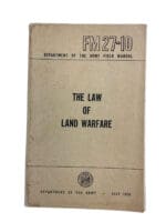 Cold War US Army The Law Of Land Warfare 1956 FM27-10 Reference Book
