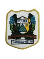 Canadian Gatineau-Metro Quebec Gold Border Police Patch