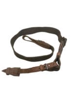 Soviet Era Canvas And Leather Rifle Sling With Keeper Soviet Era Canvas And Leather Rifle Sling With Keeper