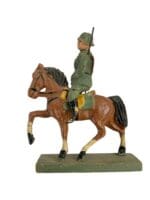 WW2 German Army Heer Cavalry Rifleman With Horse Elastolin Toy Soldier WW2 German Army Heer Cavalry Rifleman With Horse Elastolin Toy Soldier