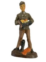 WW2 German Labour Service RAD Man Cleaning Boots Elastolin Toy Soldier