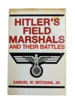 WW2 German Hitler's Field Marshals And Their Battles Used Hardcover Reference Book