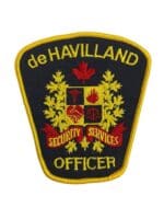 Canadian de Havilland Ontario Yellow Border Security Services Police Patch
