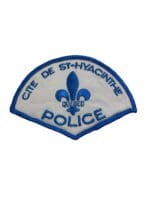 Canadian Cite De St-Hyacinthe Quebec Blue Border Police Patch