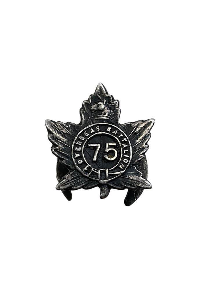 WW1 Canadian CEF 75th Battalion Sweetheart Badge WW1 Canadian CEF 75th Battalion Sweetheart Badge