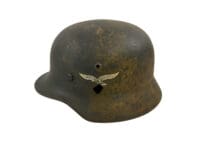 WW2 German Airforce Luftwaffe M35 Steel Helmet Q64 RESTORED FAKE