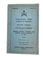 Post WW2 Canadian Forces Ranges and Courses Training 1954 Reference Book