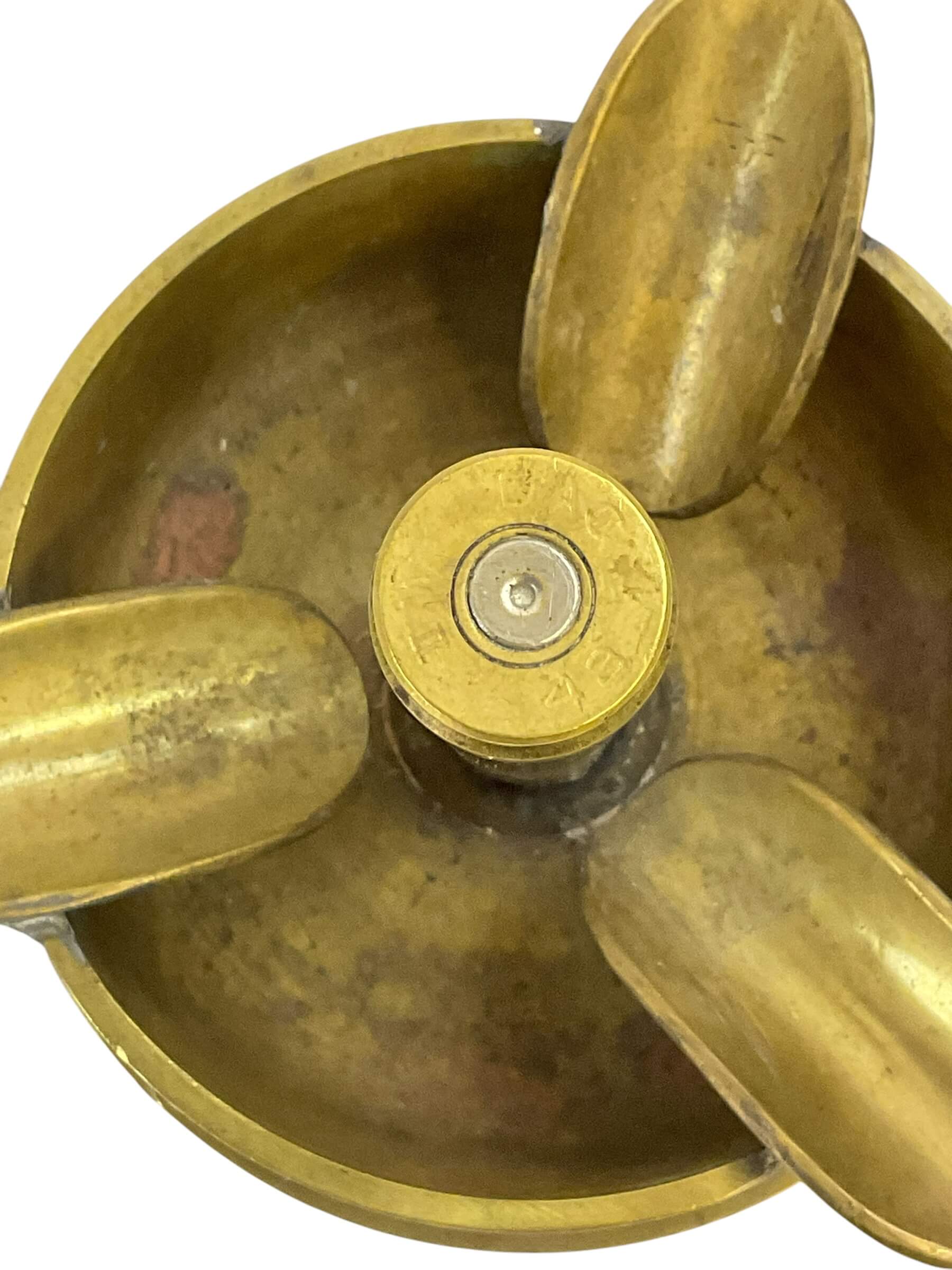 WW2 Canadian US 3 Inch Navy Shell Ashtray Trench Art WW2 Canadian US 3 Inch Navy Shell Ashtray Trench Art