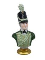 British Rudolf Kammer 1803 Rifleman Bust Porcelain Statue 4 Inches British Rudolf Kammer 1803 Rifleman Bust Porcelain Statue 4 Inches