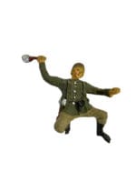 WW2 German Army Heer Infantryman Throwing Grenade Lineol Toy Soldier WW2 German Army Heer Infantryman Throwing Grenade Lineol Toy Soldier