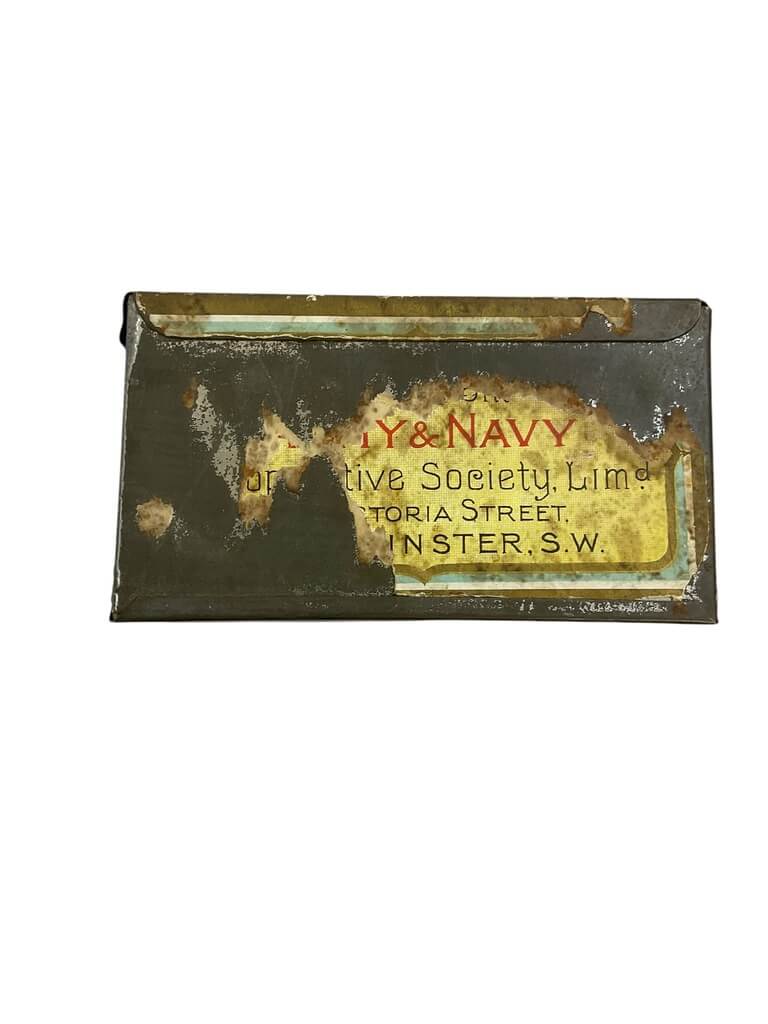 WW1 British Army and Navy Special Blend Cigarette Empty Tin Published WW1 British Army and Navy Special Blend Cigarette Empty Tin Published