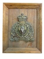 Royal Canadian Mounted Police RCMP Plaster Plaque 19 X 15