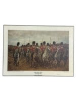 Victorian British Royal Scots Greys 1896 Print On Board 16 X 11 Inch Vintage Victorian British Royal Scots Greys 1896 Print On Board 16 X 11 Inch Vintage