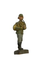WW2 German Army Heer Bandsman With French Horn Lineol Toy Soldier WW2 German Army Heer Bandsman With French Horn Lineol Toy Soldier