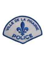 Canadian Ville De La Prairie Quebec Blue Border Police Patch Canadian Ville De La Prairie Quebec Blue Border Police Patch