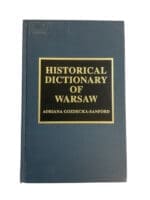 Historical Dictionary of Warsaw Used Hardcover Reference Book