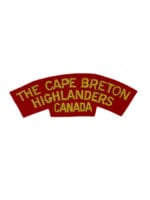 WW2 Canadian The Cape Breton Highlanders Shoulder Title Single British Made
