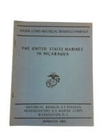 US USMC In Nicaragua G-3 Division HQ 1968 Reprint Softcover Reference Book